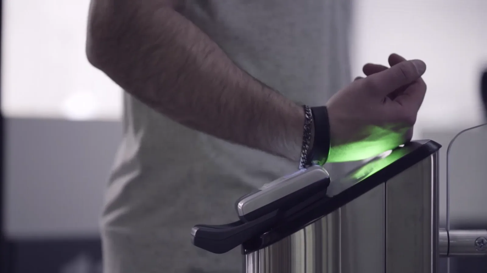 A still from the platform video showing an RFID access point.